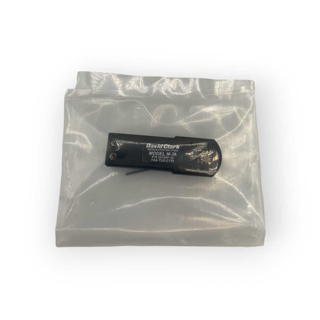 David Clark Amplified Dynamic Microphone, Non-Thumb Screw